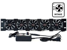 2U Rackmount Cooling Intake Fan Panel Quiet High-Airflow 19