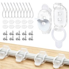 10 Pack Adhesive Cable Clips, Adjustable Cable Management Clips Transparent picture