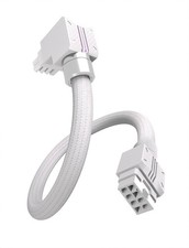 UNIFAS ARGB 8-Pin GPU Extension Cable Right Angle White RVS 5V 3-Pin Sync 16AWG picture