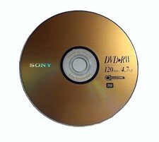 5 SONY Blank DVD+RW 4x Branded Logo 4.7GB Rewritable DVD Disc in Paper Sleeves picture