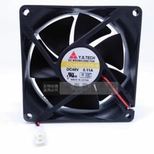Y.S.TECH FD488025EB-N 8025 DC48V 0.11A 8CM 2-Wire Ball Cooling Fan picture