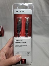 Belkin USB 2.0 Printer Cable 6 feet Sealed In Original Packaging New picture