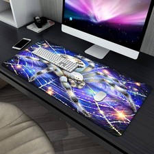 1pc XXL Large Gaming & Office Desk - Glowing Spider Web Mouse Pad with Non-Sli picture