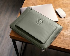 Premium Leather Laptop Organizer 13-16