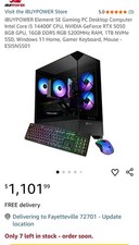 iBUYPOWER Element SE Gaming Tower i5 14th Gen RTX 5050 16GB 1TB DDR5 picture