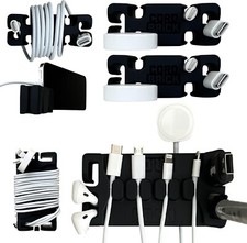 CordBrick DeskBrick Bundle Weighted Cord Holders for Nightstand & Desk Organizer picture