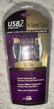 Belkin Gold Series USB 2.0 Cable 10ft Type A to Type B F3U133 10 GLD New Sealed picture