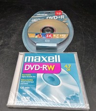 Memorex LightScribe DVD+R 10 Pack + Maxell DVD-RW 4.7GB Blank Media picture