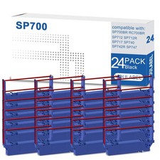 24 Pack SP700 Compatible Ink Ribbon Black and Red Replacement for Star SP700 ... picture