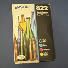 Epson 822 Genuine/Original Standard Capacity Pigment Ink 4-Pack BK/C/M/Y WF-3820 picture