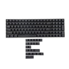 122Key Black Rainbow Carbon Sunset Double Shot PBT OEM Keycaps MX Switches picture