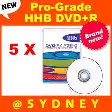 5 x NEW HHB DVD-R 4.7GB-G Pro-Grade Recordable DVD Blank Discs picture
