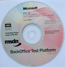 Vintage - Microsoft Exchange Server 5.5 Service Pack 2, June 1999 picture