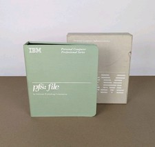 Vintage PFS: File IBM Software Publishing Co 1982 Binder Book in Box picture