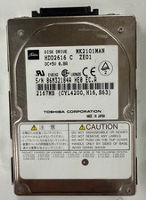Vintage Toshiba MK2101MAN HDD2616 G ZE01 2.1GB IDE Hard Drive 2.5