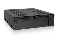 ICY DOCK 2 Bay 2.5 SAS/SATA HDD/SSD Mobile Rack + 3.5