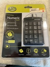 Gear Head 19-Key Numeric Keypad KP2200U USB Plug n Play New in Package picture