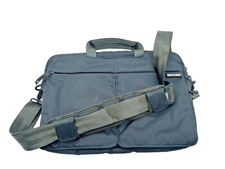 Incase Dark Gray /Blue inside Padded Laptop Bag Shoulder Strap Case 14” x 10” picture