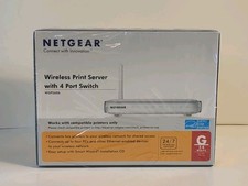Netgear WGPS606 54 MBPS Wireless Print Server 4 Port Switch NEW SEALED  picture