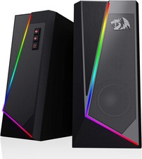 GS520 RGB Desktop Speakers, 2.0 Channel PC Computer Stereo Speaker with 6 Col... picture
