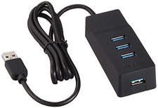 Buffalo USB 3.0 4-port self-powered hub with TV rear mounting kit picture