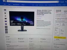Alienware 27 in curved gaming monitor picture