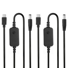 2Pcs 1.18m/3.9ft USB C to DC PD Adapter, 5V 9V 12V 15V 20V PD Trigger Cable picture