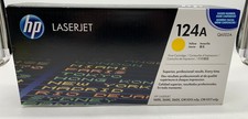 Genuine HP Q6002A, 124A, Yellow Toner Cartridge, OEM picture
