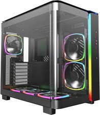 MONTECH King 95 PRO Curved Dual-Chamber ATX PC Case, 6 ARGB Fans Gaming Tower picture