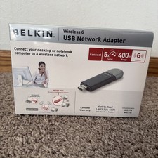 New Belkin Wireless G USB Network Adapter 802.11g 400ft rang  picture