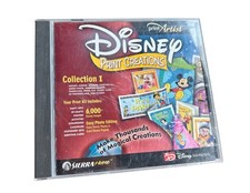 Disney's Print Creations Photo Edit Mickey Minnie Cinderella  retro PC software picture