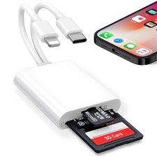 2 in 1 SD TF Card Reader Lightning + USB-C Dual Connector  for iPhone iPad Andro picture
