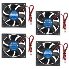 D-FLIFE 4pcs 8025 Cooling Fan 80x80x25mm DC 24V Cooler Brushless 80mm... picture