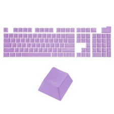 108 Keys Pudding Keycaps Set ABS for Mechanical Keyboard Layout, Light Purple picture