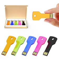 Mixed Color 5/10pcs USB 2.0 2g 4g 8g 16g 32g Metal Key Style Flash Drive Memory picture