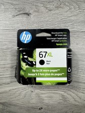 HP 67 XL Black Ink Cartridge Exp 02/27 picture