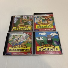 Lot of 4 Vintage JumpStart, Preschool  CD-ROM (Toddlers) picture