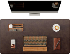 Genuine Leather Desk Mat 31.5x15.8