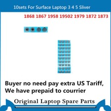 100sets For Surface Laptop 3 4 5 1868 1872 Rubber feet 1873 1979 1950 Sliver picture