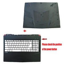New Black Palmrest & Bottom Base Case Cover For MSI MS-16P5 MS-16P4 GL63 GP63VR picture