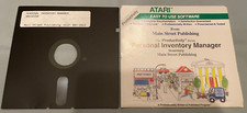 PERSONAL INVENTORY MANAGER - Atari 400/800 Computer Software Disk+Sleeve TESTED picture