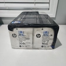 Genuine HP 304A Black Toner Cartridge Dual Pack for CP2025 - CC530AD picture