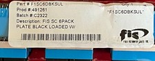 FIS Adapter Plate 6-Pack SC Duplex Singlemode Blue Adapters Loaded. picture