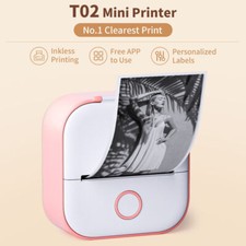Phomemo T02 Mini Pocket Wireless Thermal Printer Bluetooth Photo Sticker Printer picture