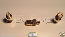 1 x Gold Plated SMA Female to MCX Male Straight RF Connector Adapter USA picture