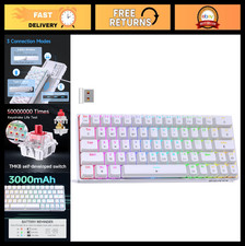 Compact 60% Wireless Mechanical Gaming Keyboard | RGB Backlit | Bluetooth/Wired picture