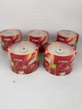 TDK CD-R 700MB 80 Min 52x 50 Pack Spindles Lot of 5 picture