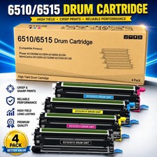 Drum Unit for Xerox Phaser 6510 WorkCentre 6515 108R01417-420 4-Pack Multicolor. picture