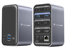 TobenOne MacBook 15 in 2 USB C Docking Station Dual 4k Monitor 2 HDMI Display picture