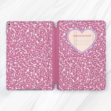 Pink Custom Composition Book Case For iPad 10.9 10.2 Air 11 13 Pro 9.7 11 Mini picture